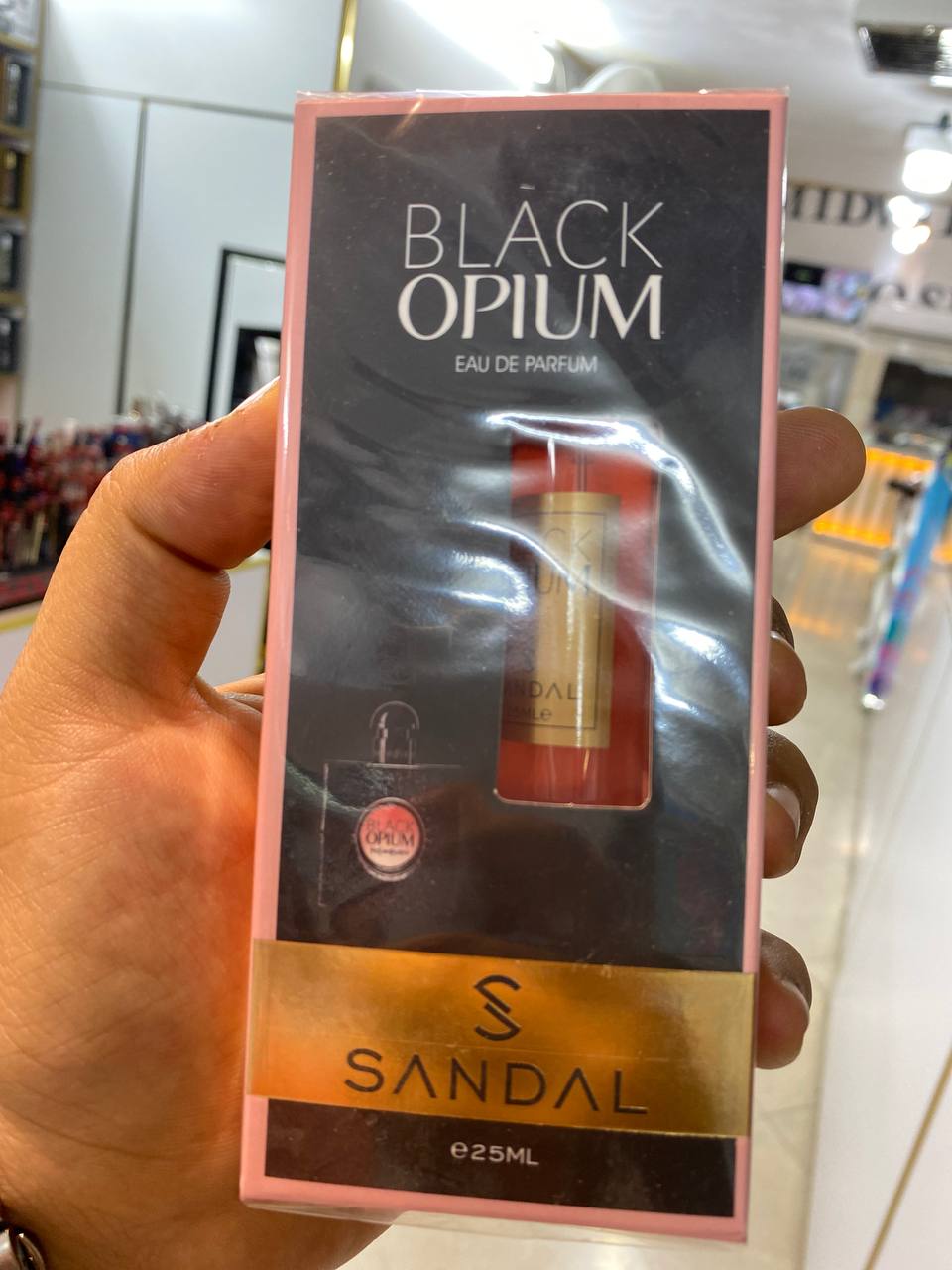 مینی ادکلن ۲۵ میل صندل رایحه بلک اپیوم BLACK OPIUM